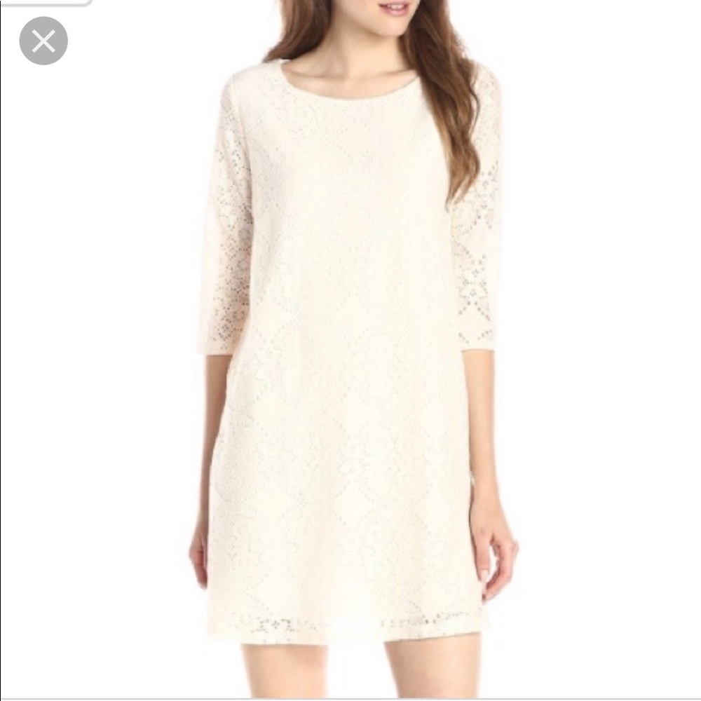 Ivory Lace Everly Shift Dress